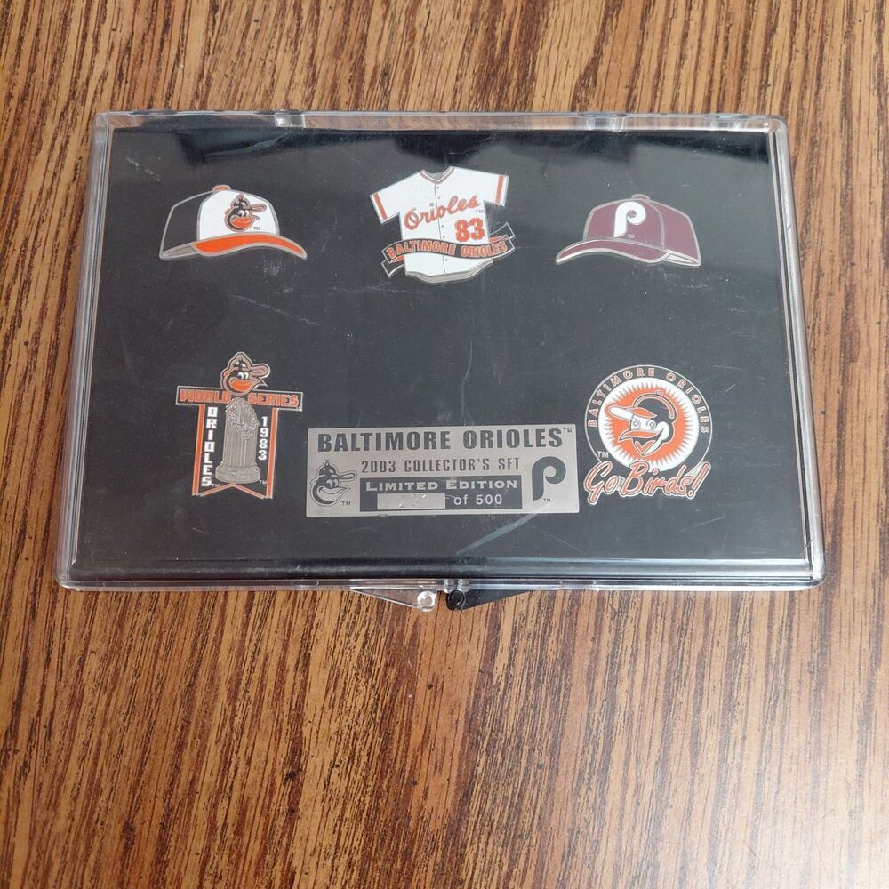 2003 Baltimore Orioles 5 Pin Collectors Set - Limited Edition #291/500
